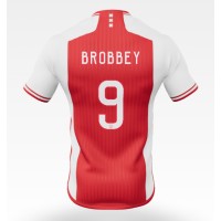 Ajax Brian Brobbey #9 Replika Hemmatröja 2023-24 Kortärmad